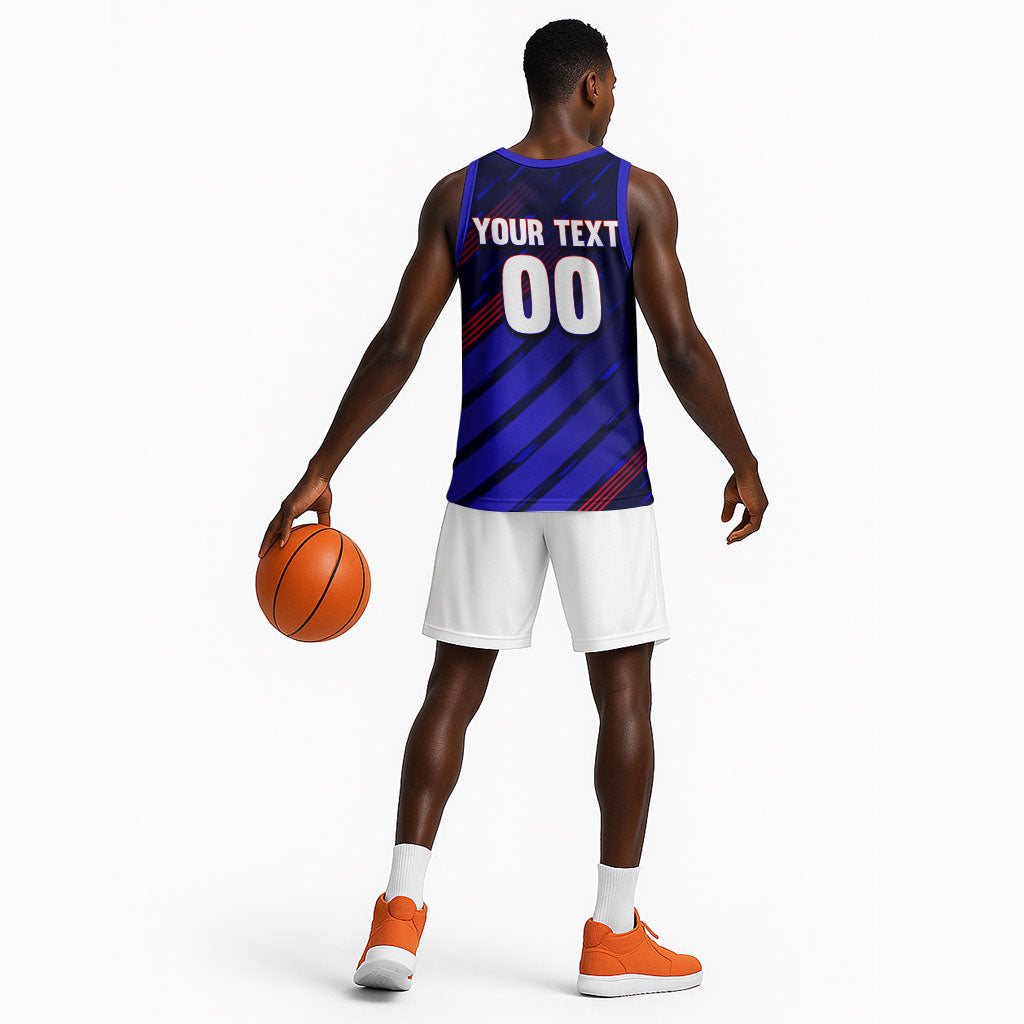 Personalized Cape Verde Soccer Basketball Jersey Shark Mascot Football Player Striped Pattern