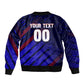 Personalized Cape Verde Soccer Bomber Jacket Shark Mascot Football Player Striped Pattern
