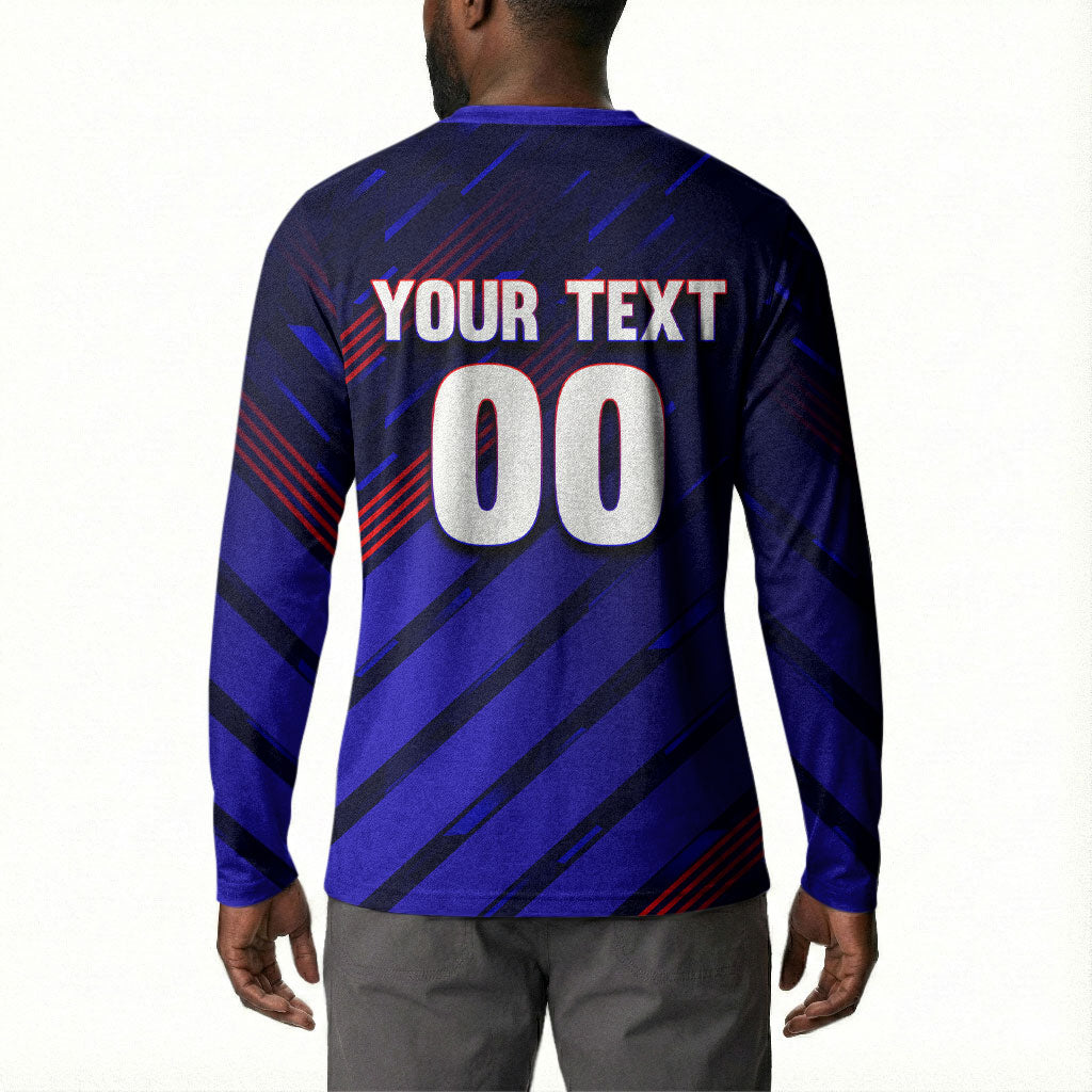 Personalized Cape Verde Soccer Button Sweatshirt Shark Mascot Football Player Striped Pattern