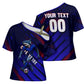 Personalized Cape Verde Soccer Cross Shoulder Shirt Shark Mascot Football Player Striped Pattern