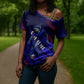 Personalized Cape Verde Soccer Cross Shoulder Shirt Shark Mascot Football Player Striped Pattern