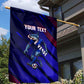 Personalized Cape Verde Soccer Garden Flag Shark Mascot Football Player Striped Pattern