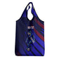 Personalized Cape Verde Soccer Grocery Bag Shark Mascot Football Player Striped Pattern