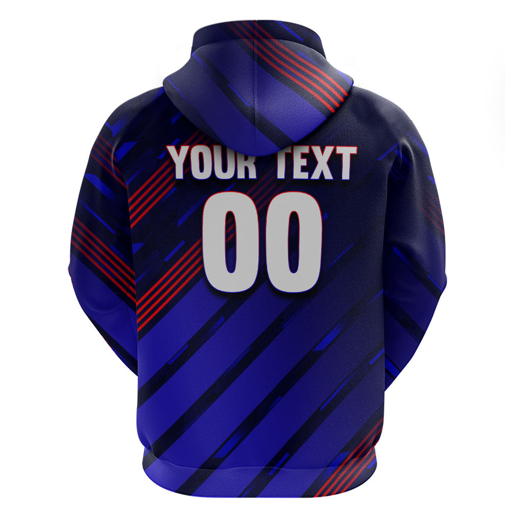 Personalized Cape Verde Soccer Hoodie Shark Mascot Football Player Striped Pattern