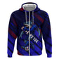 Personalized Cape Verde Soccer Hoodie Shark Mascot Football Player Striped Pattern
