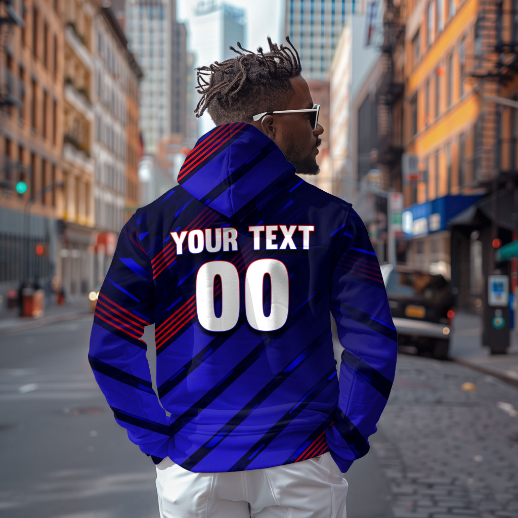 Personalized Cape Verde Soccer Hoodie Shark Mascot Football Player Striped Pattern