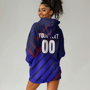 Personalized Cape Verde Soccer Hoodie Dress Shark Mascot Football Player Striped Pattern