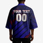 Personalized Cape Verde Soccer Kimono Shark Mascot Football Player Striped Pattern