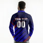 Personalized Cape Verde Soccer Long Sleeve Polo Shirt Shark Mascot Football Player Striped Pattern
