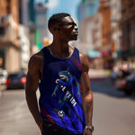 Personalized Cape Verde Soccer Men Tank Top Shark Mascot Football Player Striped Pattern