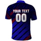 Personalized Cape Verde Soccer Polo Shirt Shark Mascot Football Player Striped Pattern