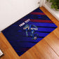 Personalized Cape Verde Soccer Rubber Doormat Shark Mascot Football Player Striped Pattern