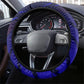 Cape Verde Soccer Steering Wheel Cover Shark Mascot Football Player Striped Pattern