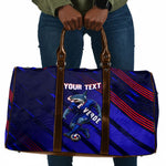 Personalized Cape Verde Soccer Travel Bag Shark Mascot Football Player Striped Pattern