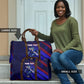 Personalized Cape Verde Soccer Travel Bag Shark Mascot Football Player Striped Pattern