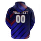 Personalized Cape Verde Soccer Zip Hoodie Shark Mascot Football Player Striped Pattern