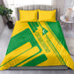 Comoros Flag Bedding Set - Green and Yellow Design and National Emblem