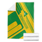 Comoros Flag Blanket - Green and Yellow Design and National Emblem