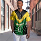 Comoros Baseball Jersey - National Colors Green Yellow Black Crescent Moon and Stars Emblem