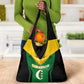 Comoros Grocery Bag - National Colors Green Yellow Black Crescent Moon and Stars Emblem