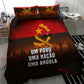 Angola Bedding Set Red Black Yellow Grunge - African Pride