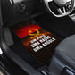 Angola Car Mats Red Black Yellow Grunge - African Pride