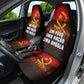 Angola Car Seat Cover Red Black Yellow Grunge - African Pride
