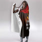 Angola Hooded Blanket Red Black Yellow Grunge - African Pride
