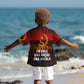 Angola Kid Hawaiian Shirt Red Black Yellow Grunge - African Pride