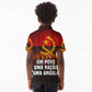 Angola Kid Polo Shirt Red Black Yellow Grunge - African Pride