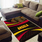 Angola Area Rug Red Black Yellow Tribal and Elephant - African Pride