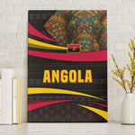 Angola Canvas Wall Art Red Black Yellow Tribal and Elephant - African Pride