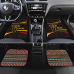 Angola Car Mats Red Black Yellow Tribal and Elephant - African Pride