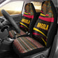 Angola Car Seat Cover Red Black Yellow Tribal and Elephant - African Pride
