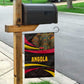 Angola Garden Flag Red Black Yellow Tribal and Elephant - African Pride