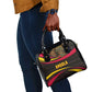 Angola Shoulder Handbag Red Black Yellow Tribal and Elephant - African Pride