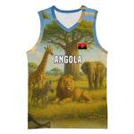 Angola Basketball Jersey Savannah Wildlife and African Animal TS04