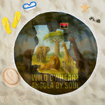 Angola Beach Blanket Savannah Wildlife and African Animal - African Pride