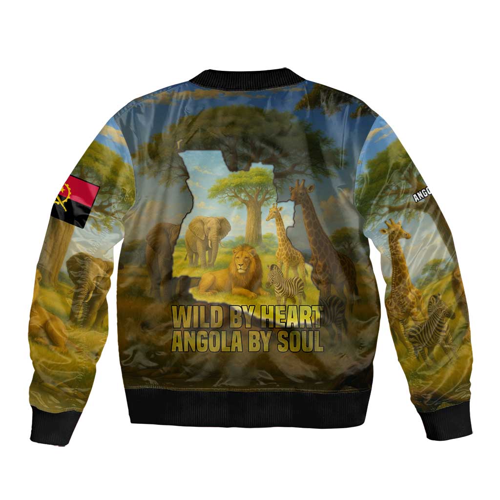 Angola Bomber Jacket Savannah Wildlife and African Animal - African Pride