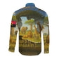 Angola Long Sleeve Button Shirt Savannah Wildlife and African Animal - African Pride