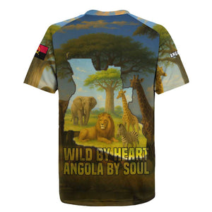 Angola Rugby Jersey Savannah Wildlife and African Animal - African Pride