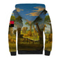 Angola Sherpa Hoodie Savannah Wildlife and African Animal - African Pride