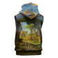 Angola Sleeveless Hoodie Savannah Wildlife and African Animal - African Pride
