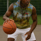 Angola Sleeveless Hoodie Savannah Wildlife and African Animal - African Pride