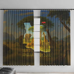 Angola Window Curtain Savannah Wildlife and African Animal - African Pride