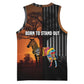 Angola Basketball Jersey Sunset Zebra Design and African Nature TS04