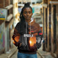 Angola Hoodie Sunset Zebra Design and African Nature - African Pride