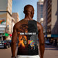 Angola Men Tank Top Sunset Zebra Design and African Nature - African Pride