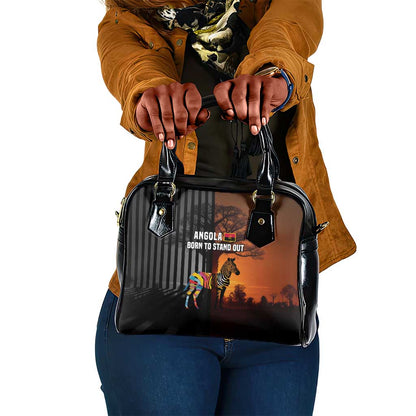Angola Shoulder Handbag Sunset Zebra Design and African Nature - African Pride