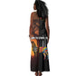 Angola Tank Maxi Dress Sunset Zebra Design and African Nature - African Pride